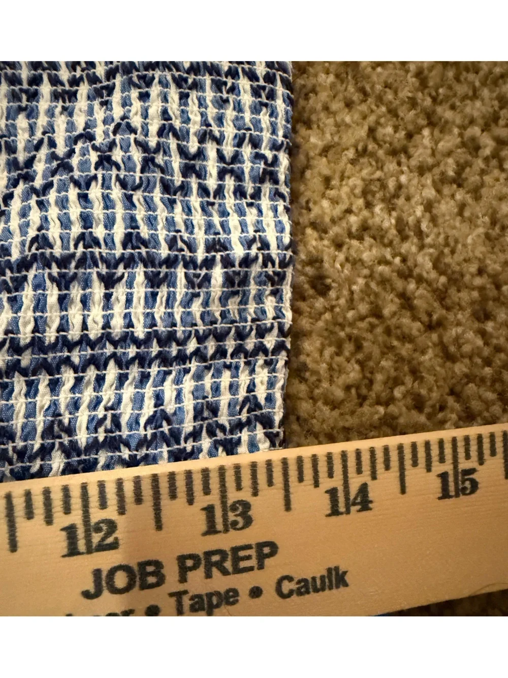 J. Crew Blue White Stripe Smocked Waist Midi Cotton Blend Sundress Classic Small